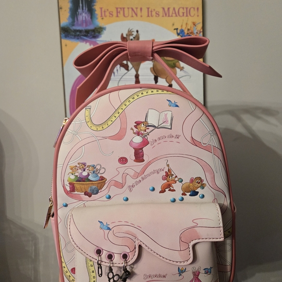 Danielle Nicole Beautiful Pink Dress Cinderella Mini Backpack Disney - Picture 1 of 6
